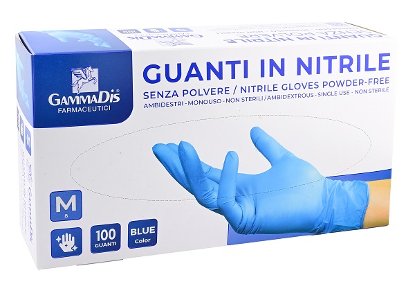 GUANTI NITRILE SENZA POLVERE MEDIUM 100 PEZZI - farmavitality.it