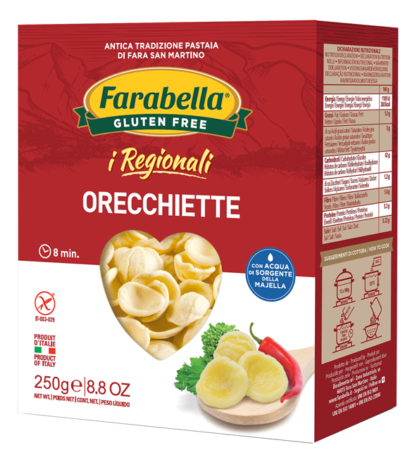 FARABELLA ORECCHIETTE I REGIONALI PASTA FRESCA STABILIZZATA 250 G - farmavitality.it