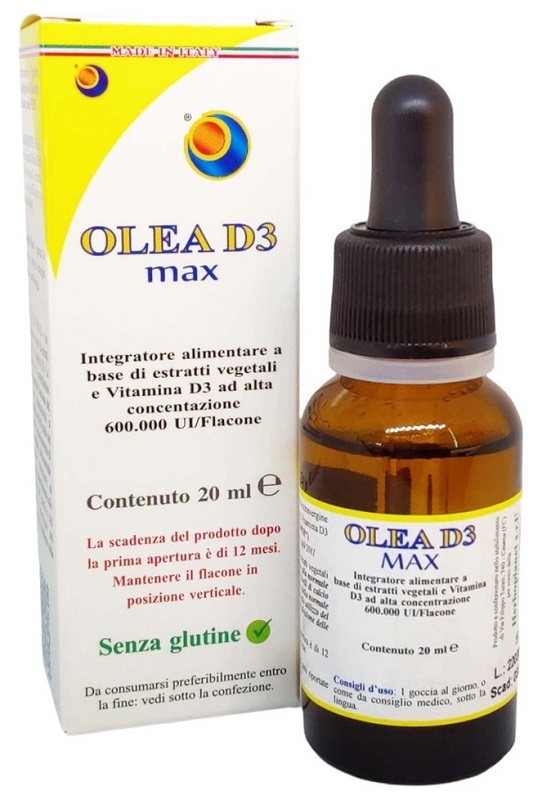 Olea D3 Max gocce 20ml Integratore Vitamina D - farmavitality.it