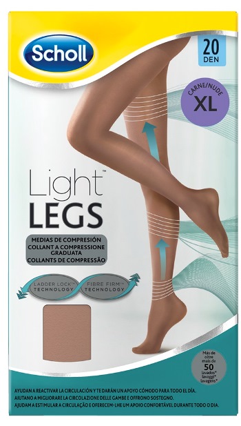 SCHOLL LIGHTLEGS 20 DENARI TAGLIA XL COLORE NUDE 1 PAIO - farmavitality.it