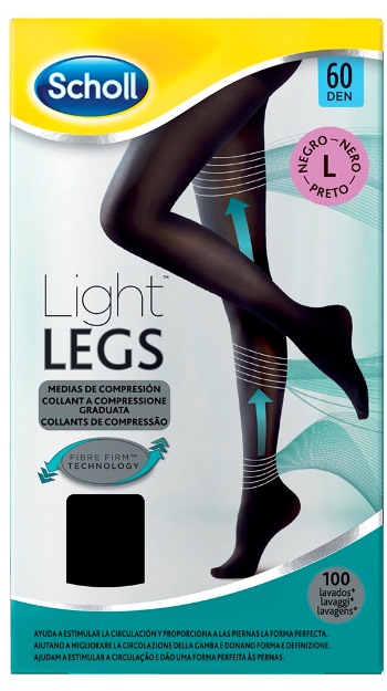 SCHOLL LIGHTLEGS 20 DENARI TAGLIA L COLORE NERO 1 PAIO - farmavitality.it
