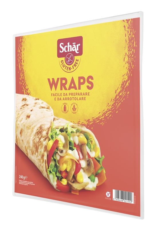 SCHAR WRAPS PIADINA ARROTOLABILE SENZA LATTOSIO 240 G - farmavitality.it