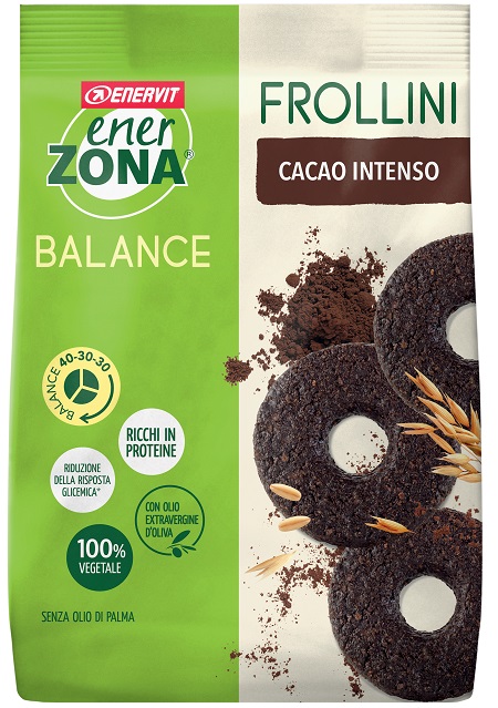 Enervit Enerzona Frollini Gusto Fondente Intenso 250 g - farmavitality.it