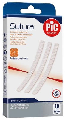 CEROTTO PER SUTURA PIC SOLUTION 6 X 100 MM 10 PEZZI - farmavitality.it