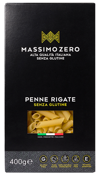 MASSIMO ZERO PENNE RIGATE 400 G - farmavitality.it