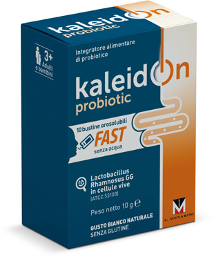 KALEIDON PROBIOTIC FAST BIANCO NATURALE 10 BUSTE OROSOLUBILI - farmavitality.it