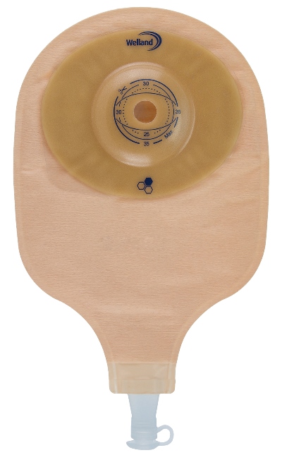 SACCA PER UROSTOMIA OPACA RITAGLIABILE AURUM CONVEX URO MIDI CON MIELE DI MANUKA DIAMETRO 13-48 MM INIZIO CONVESSITA' 48 MM 10 PEZZI - farmavitality.it