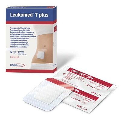 MEDICAZIONE POST-OPERATORIA LEUKOMED T PLUS TRASPARENTE IMPERMEABILE 8 X 10 CM - farmavitality.it
