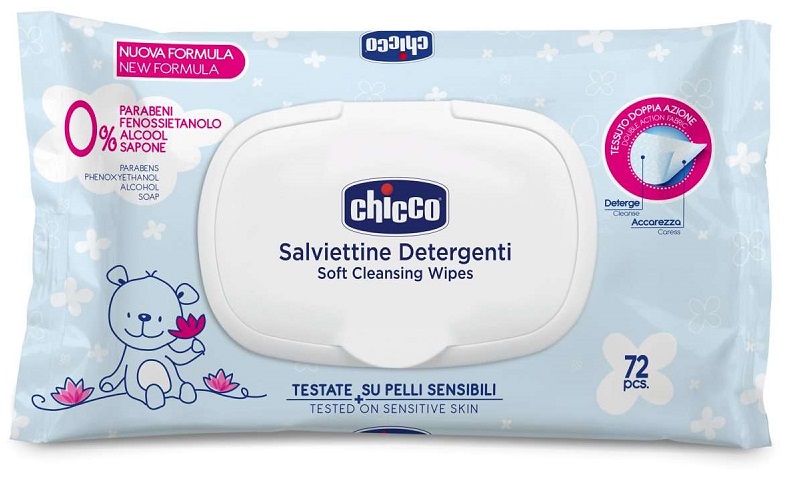 Chicco Salviettine detergenti 72 Pezzi - farmavitality.it