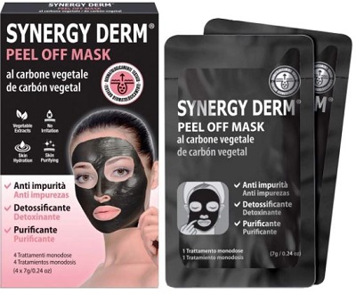 SYNERGY DERM PEEL OFF MASK 4 TRATTAMENTI MONODOSE 7 G - farmavitality.it