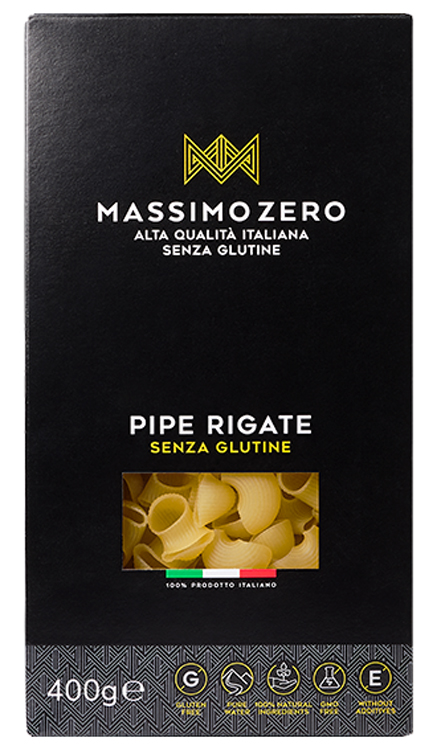 MASSIMO ZERO PIPE RIGATE 400 G - farmavitality.it
