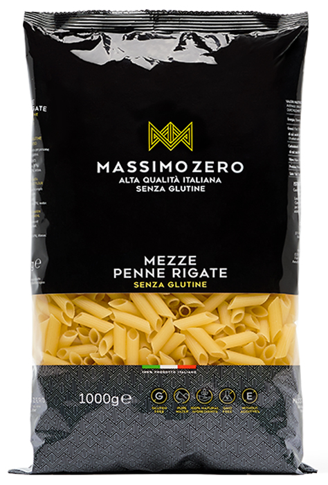 MASSIMO ZERO MEZZE PENNE RIGATE 1 KG - farmavitality.it