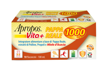 APROPOS VITA+ PAPPA REALE 1000MG 10 FLACONCINI DA 10 ML - farmavitality.it