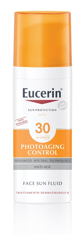 Eucerin sun photoaging control spf30 fluido solare viso anti-età 50ml - farmavitality.it
