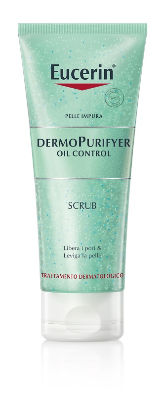 EUCERIN PELLE IMPURA DERMOPURIFYER OIL CONTROL SCRUB 100 ML - farmavitality.it