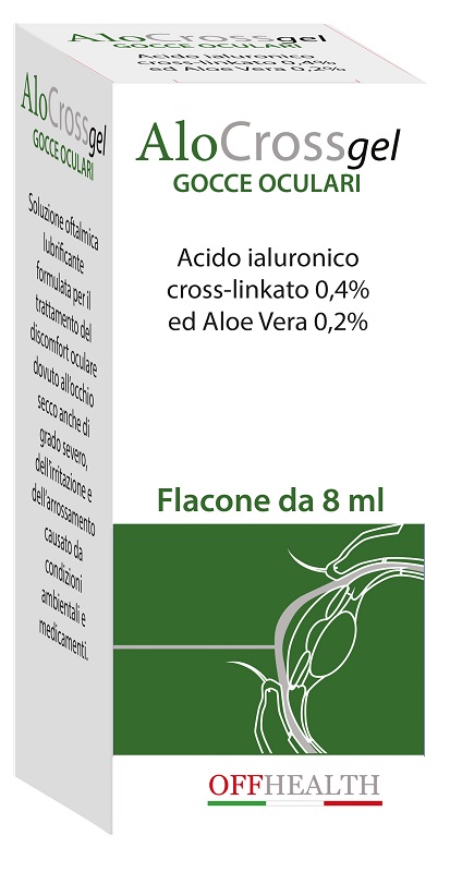 ALOCROSS GOCCE OCULARI ACIDO IALURONICO CROSS-LINKATO 0,2% E ALOE VERA 8 ML - farmavitality.it