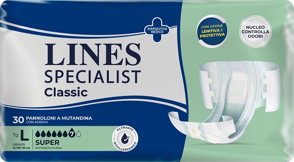 PANNOLONE A MUTANDA LINES SPECIALIST CLASSIC SUPER MG 30 PEZZI - farmavitality.it