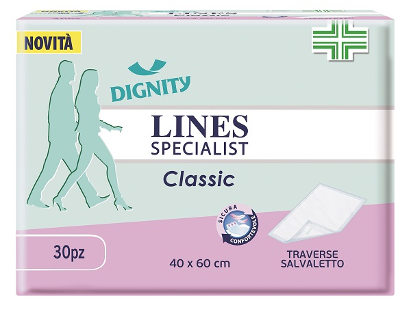 TRAVERSA PER INCONTINENZA LINES SPECIALIST CLASSIC 40X60 CM 30 PEZZI - farmavitality.it