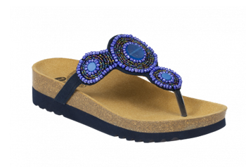 CALZATURA ZARINA CANVAS + BEADS WOMENS BLUE 35 TOMAIA CANVAS+PERLINE FODERA TOMAIA MICROFIBRA SOTTOPIEDE MICROFIBRA EVA CALZATA F COLLEZIONE 2018 - farmavitality.it