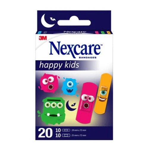 CEROTTI NEXCARE KIDS PLASTERS MONSTERS 20 PEZZI ASSORTITI - farmavitality.it