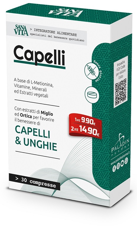 SANAVITA CAPELLI 30 COMPRESSE - farmavitality.it