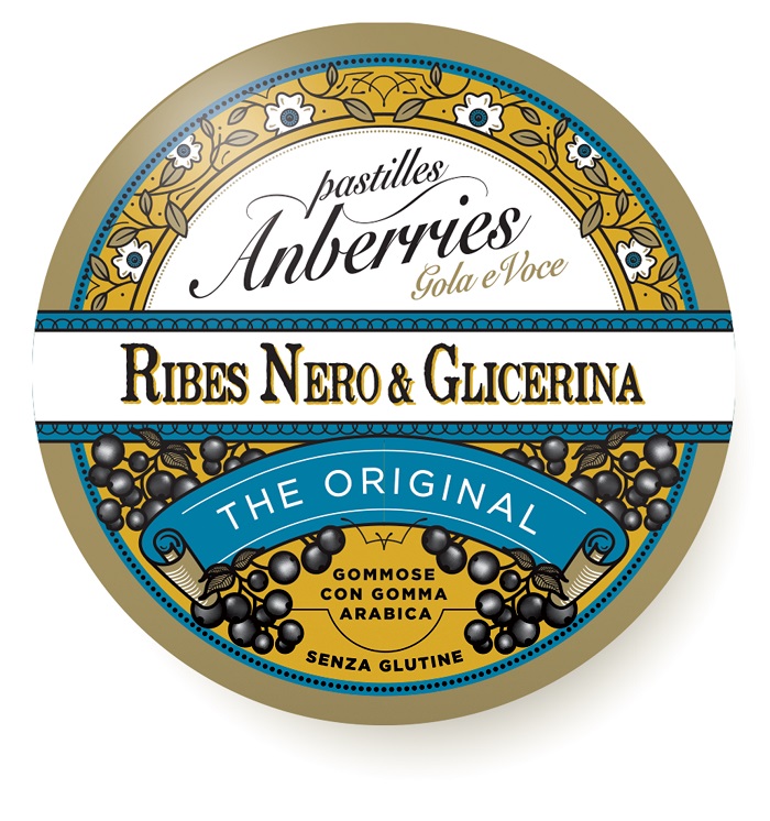 ANBERRIES CLASSICHE RIBES NERO & GLICERINA CARAMELLE 55 G - farmavitality.it