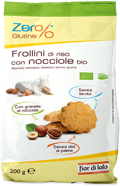 ZER%GLUTINE FROLLINI DI RISO CON NOCCIOLE SENZA GLUTINE 200 G - farmavitality.it