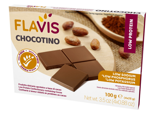FLAVIS CHOCOTINO 4 PORZIONI DA 25 G - farmavitality.it