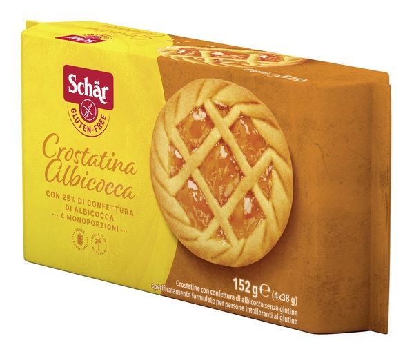 SCHAR CROSTATINA CON CONFETTURA DI ALBICOCCA 4 MONOPORZIONI DA 35 G - farmavitality.it