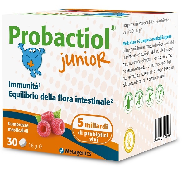 PROBACTIOL JUNIOR 30 COMPRESSE MASTICABILI NEW - farmavitality.it