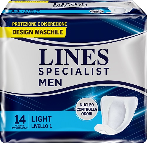 PANNOLONI LINES SPECIALIST MEN LIVELLO 1 14 PEZZI - farmavitality.it