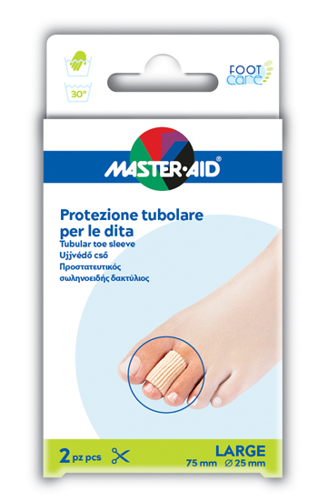 TUBO IN GEL MASTER-AID ELASTICIZZATO L 7,5 CM 2 PEZZI - farmavitality.it