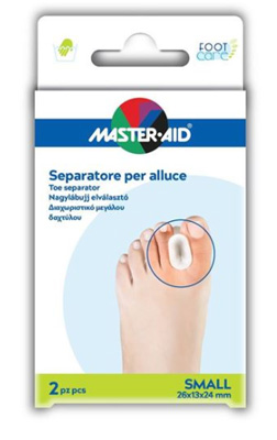 SEPARATORE DITA IN GEL MASTER-AID PER ALLUCE S 2 PEZZI - farmavitality.it