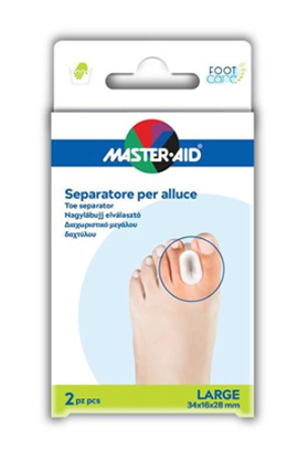 SEPARATORE DITA IN GEL MASTER-AID PER ALLUCE L 2 PEZZI - farmavitality.it