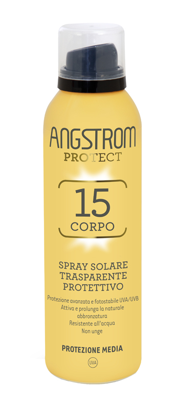 ANGSTROM PROTECT 15 CORPO SPRAY SOLARE TRASPARENTE 150 ML - farmavitality.it