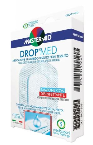 MEDICAZIONE MASTER-AID DROP MED 10 X 10 CM 5 PEZZI - farmavitality.it