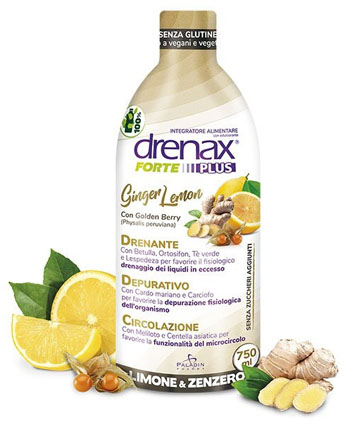DRENAX FORTE PLUS GINGER LEMON 750 ML - farmavitality.it