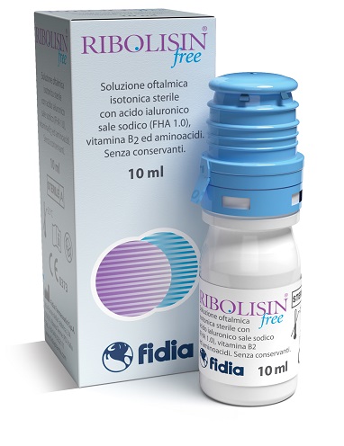 COLLIRIO SOLUZIONE OFTALMICA RIBOLISIN FREE 10 ML - farmavitality.it