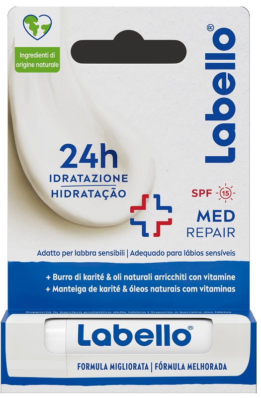 LABELLO MED REPAIR SPF15 24H IDRATAZIONE FONDENTE SULLE LABBRA 5,5 ML - farmavitality.it