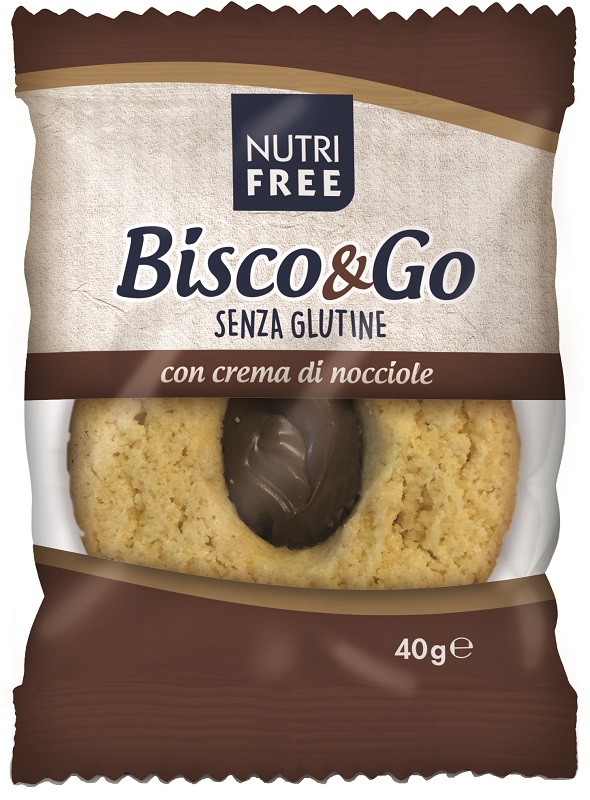NUTRIFREE BISCO&GO CON CREMA DI NOCCIOLE 40 G - farmavitality.it
