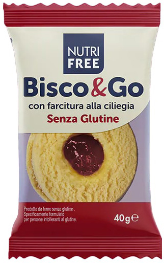 NUTRIFREE BISCO&GO CON FARCITURA ALLA CILIEGIA 40 G - farmavitality.it