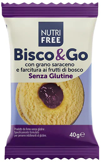 NUTRIFREE BISCO&GO CON GRANO SARACENO E FARCITURA AI FRUTTI DI BOSCO 40 G - farmavitality.it