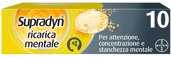 SUPRADYN RICARICA MENTALE 10 COMPRESSE - farmavitality.it