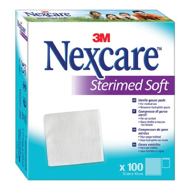 GARZA COMPRESSA STERIMED SOFT IN TESSUTO NON TESSUTO STERILE 10X10CM 100 PEZZI MULTILINGUAL - farmavitality.it