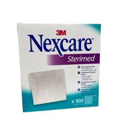 GARZA COMPRESSA NEXCARE STERIMED IN COTONE 20 FILI 18X40CM MULTILINGUAL 12 PEZZI - farmavitality.it