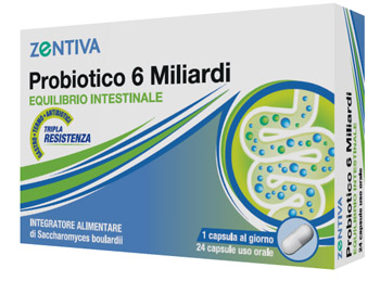 ZENTIVA PROBIOTICO 6 MILIARDI 24 CAPSULE VEGETALI - farmavitality.it