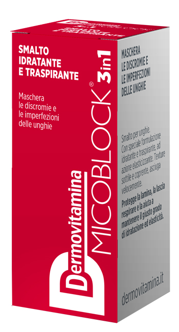 DERMOVITAMINA MICOBLOCK 3 IN 1 SMALTO IDRATANTE E TRASPIRANTE ROSSO 5 ML - farmavitality.it