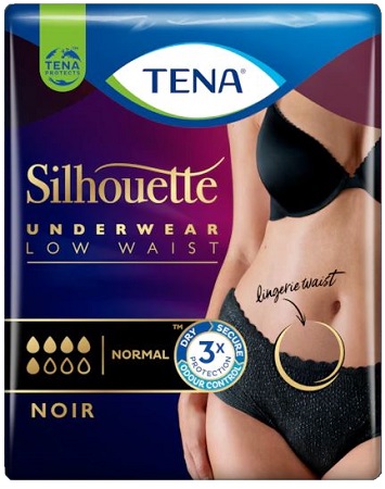 TENA SILHOUETTE NOIR M 10 PEZZI - farmavitality.it