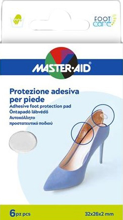 PROTEZIONE ADESIVA MASTER-AID FOOTCARE TRASPARENTE MIX 6 PEZZI A5 - farmavitality.it