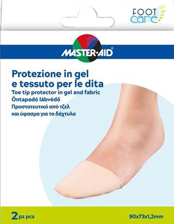 PROTEZIONE IN GEL E TESSUTO MASTER-AID FOOTCARE PUNTA DEI PIEDI 2 PEZZI C16 - farmavitality.it